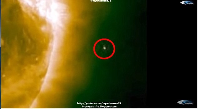 Những bức ảnh được đưa ra tranh cãi, cho là bằng chứng  UFO đang kiểm soát Mặt trời được gửi về bởi kính viễn vọng Heliospheric.